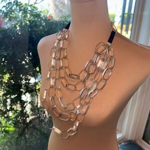 Ellen Tracy waterfall STATEMENT necklace